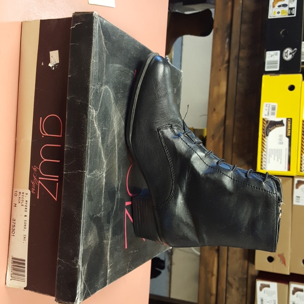 Womens leather demi boot by Gwiz